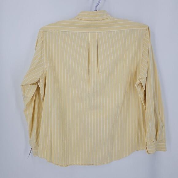 Ralph Lauren Men's Yellow with White Stripe Button Down Shirt Size 2XL - Picture 6 of 6